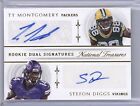 New ListingSTEFON DIGGS TY MONTGOMERY 2015 NATIONAL TREASURES ROOKIE DUAL SIGS AUTO 3/10 RC