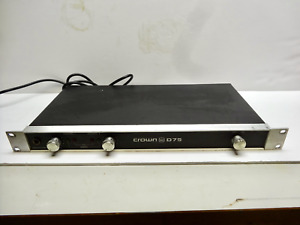 Crown D-75 Rack Mount Power Amplifier / FOR PARTS OR REPAIR