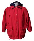 Trench Coat London Fog Woman's Red Adult Medium 2 Zip Pockets 2 regular pockets