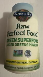 New ListingNEW Garden of Life Raw Perfect Food Green Superfood 240 Capsules Exp 09/24  A4