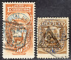 PERU 1883 POSTAGE DUE STAMP Sc. # J 16 AND J 19 USED