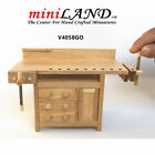 French Country Carpenter's Workbench 1:12 scale dollhouse miniatures Unfinisised