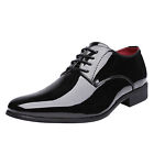 Men's Formal Oxford Dress Loafer Shoes Faux Patent Leather Tuxedo Dress Shoes