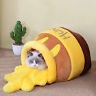 Honey Pot Pet Bed Cat & Dog Cave Small Animal House - Removable Cushion Washable