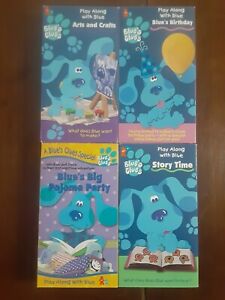 Blue's Clues Lot Of 4 VHS Tapes