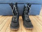 Frank's Boots X Grizzly Boot Logger Fire boot  9D  Black Used like Nick's Whites
