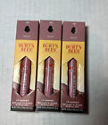 ⚡️Burts Bees Lip Shimmer With Peppermint - Peony 101 - Lot Of 3
