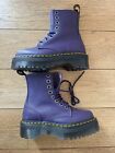 Dr. Martens JADON Lii PLATFORM Boots in Rich Purple Women’s Size 6 US