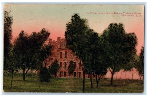 c1905s Girl's Dormitory SD Training School Plankinton South Dakota SD Postcard