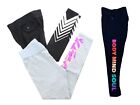 Danskin Women's Workout Cotton Blend Yoga Pants, Printed Leggings, Black or Grey
