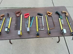 (Lot of 8) VTG Hand Saws, Various Types, Sizes And TPI.