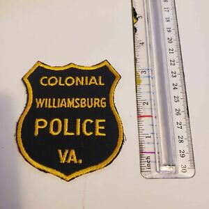 Colonial Williamsburg Police Virginia Old VA Rare Patch obsolete Sheriff Law
