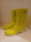UGG SIENNA YELLOW WATERPROOF RUBBER BOOT WOMEN'S RAIN BOOTS SIZE US 7 LTLY USED