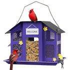 Kingsyard Bird Feeder for Outdoors Hanging Metal Weatherproof Seed Feeder 4 lbs