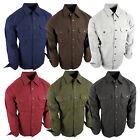Chamois Shirt Mens Flannel Thick Rugged Work Stretch Button Pocket True Fit