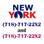 Two Connected Number 718-717-22X2 New York City NY Vanity Business 718 Area Code