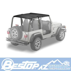 Bestop Bikini Safari Version for 1997-2002 Jeep Wrangler TJ Black Denim 52530-15 (For: Jeep Wrangler)