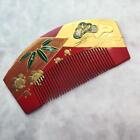 Japan Traditional Comb Kushi Kanzashi Lacquer hair accessory Maki-e wooden #378