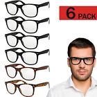 Reading Glasses  Mens Womens Reader 6 Pack Style Frames Style NEW Retro Look