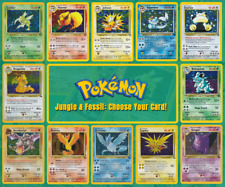 1999 Pokemon Jungle & Fossil: Choose Your Card! All Pokemon Available