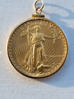 1984 American Gold Eagle $50 Dollars One Troy Ounce Fine Gold Coin in pendant