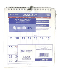 (3 Pack) 2022 Wall Calendar by AT-A-GLANCE 6-1/2