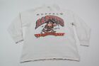 Vintage Buffalo Bandits 1992 Shirt Mens Large White Long Sleeve Mock Neck Cotton