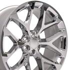 24 inch Chrome 5668 Wheels SET Fit Chevy & GMC Snowflake Rims (For: 2024 Cadillac Escalade)