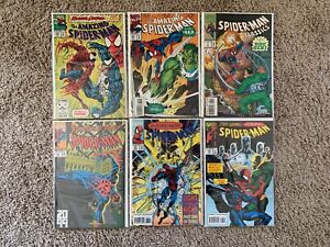 Lot of 6 Marvel 1993 Spiderman Comic: Spiderman , Amazing, 2099, Classic, ALL NM