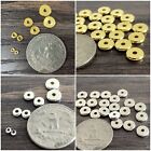 Bulk lot Silver Disc Spacer Beads 3mm 4mm 5mm 6mm 7mm | Gold Round Spacer Bead