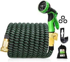 50’ Flexible Garden Hose Lightweight, Kink Free.  With Carry Bag, Spray Nozzle