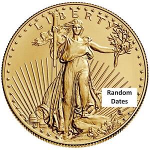 New Listing1/2 oz Gold American Eagle Coin - Random Year - BU $25 Gold Coin #A640