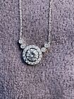 14k CZ Necklace For Scrap Or Wear 2.66 Grams