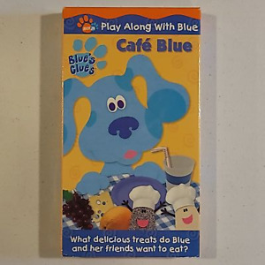 Blue's Clues - Cafe Blue VHS 1996 NICKELODEON JR CHILDREN'S FAMILY RARE OOP NR