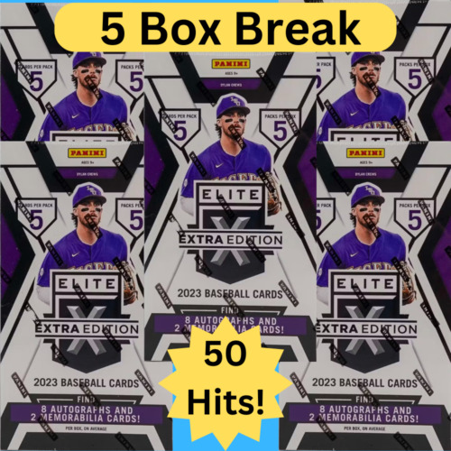 2023 Panini Elite Extra Edition Baseball Hobby PYT 5 Box Break #481 - 50 Hits!!!