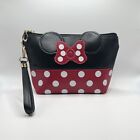 Mini Mouse Makeup Cosmetic Cartoon Inspired Polka Dot Bow Pouch Case Bag