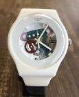 VINTAGE SWATCH SKELETON WATCH, COOL UNIQUE FUTURISTIC SPACE AGE RARE SPACE VIEW