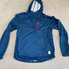 Topo Designs Sweatshirt Mens Medium River Hoodie Blue UPF Hiking Lightweight