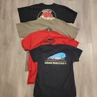 4 Indian Motorcycle T Shirts Size Large Double Sided