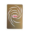 Vintage TWA  Bridge Size Playing Cards Gold