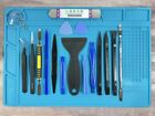 19PC Premium Opening Pry Tool Set Repair Mat Kit For Ipad LCD Android Cell Phone