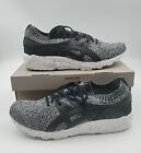 Size 11 ASICS Gel Kayano Trainer Knit Oreo Running Shoes White And Black HN7Q2