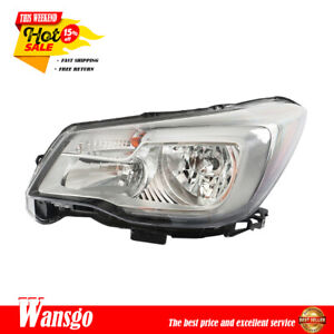 For 2017-2018 Subaru Forester Left Side Clear Chrome Headlight Halogen Factory (For: More than one vehicle)