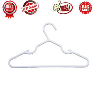 Sturdy Plastic Clothing Hangers 100 Pack Children Infant  Durable Lightweight