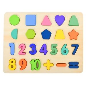 New ListingCHESLICR Wooden Number Puzzle Toys for Toddlers 1 2 3 4 5 Years Old, Preschoo...