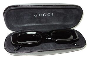 Vintage GUCCI black sunglasses with case - USED