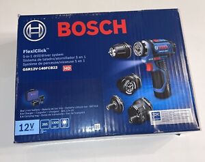 Bosch 12V Max Flexiclick 5-In-1 Drill/driver System Kit