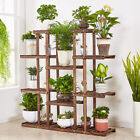 Wooden Multi Tier Plant Stand Flower Rack Shelf Bonsai Holder Home Garden Corner