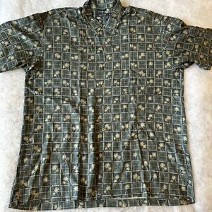 Nautica Men’s XL Silk Short Sleeve Button Shirt