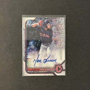 New Listing2022 Bowman Chrome 1st #CPAJF Jose Fermin Auto RC Speckle Refractor /299 CLE